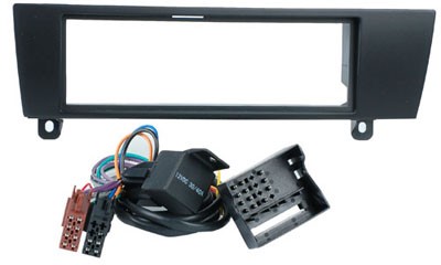 1-DIN frame, BMW 1 (E87)04 >/BMW 3 (E90)05> + ISO-kabel