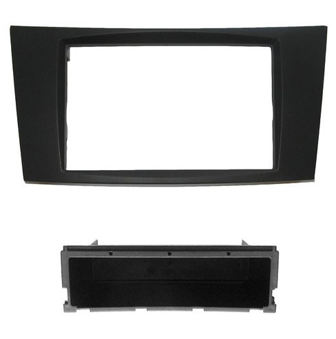 1-DIN inbouwframe, Mercedes E (W211/S211)2002-2009 zwart