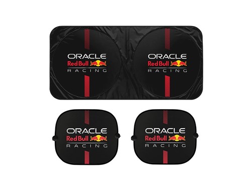 Red Bull Oracle Set Universele zonneschermen - 3 stuks - Zwart/Rood