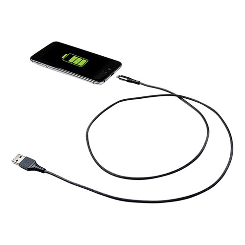 Celly Datakabel Lightning Nylon 1 meter zwart