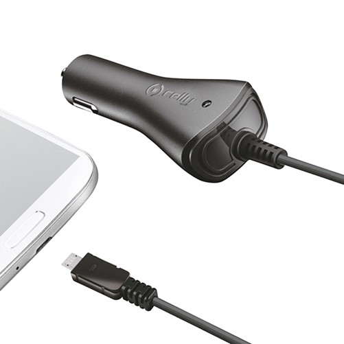 Celly Auto lader 1A micro USB