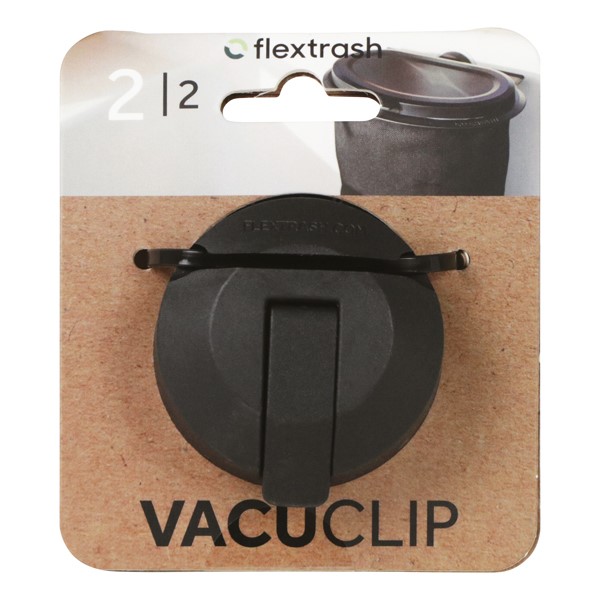 Flextrash Vacuclip voor Flextrash prullenbak Zwart bij Automat