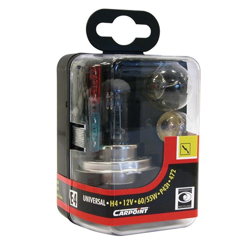 Carpoint 7-Delige Reservelampenset H4