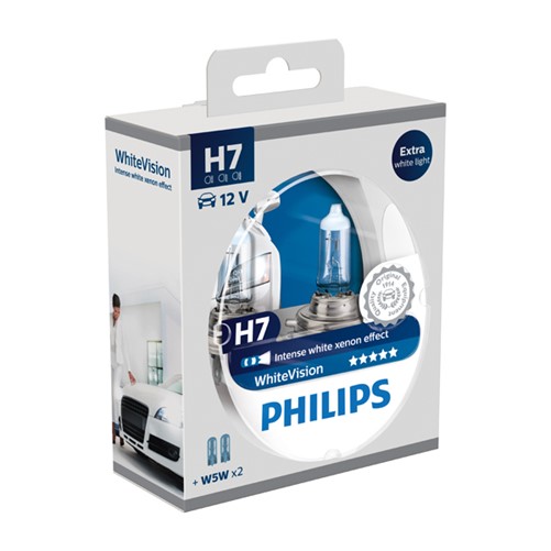 Philips 12972WHVSM H7 WhiteVision (2xH7 + 2xW5W)