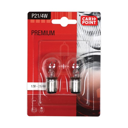 Carpoint Premium Autolampen P21/4W 2 Stuks