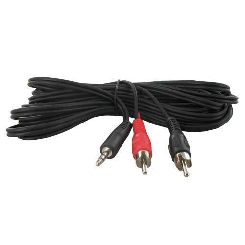 RADIO AANSLUITKABEL JACK 3.5MM JACK PLUG NAAR 2RCA MALE
