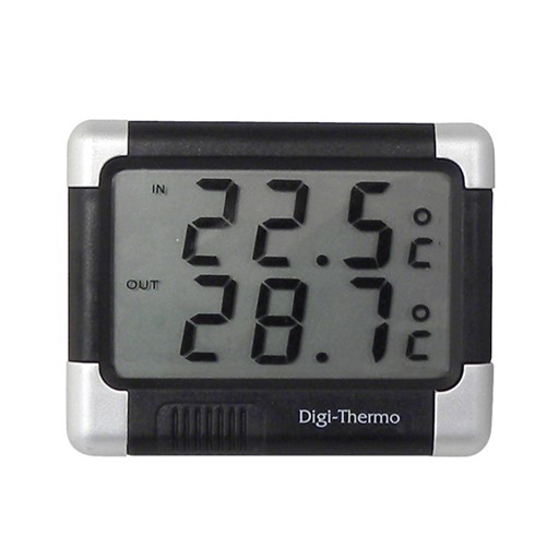Thermometer Bi/Bu Zwart/Zilver