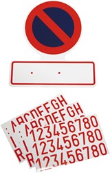 Carpoint Sticker Verboden parkeren Kentekenplaat