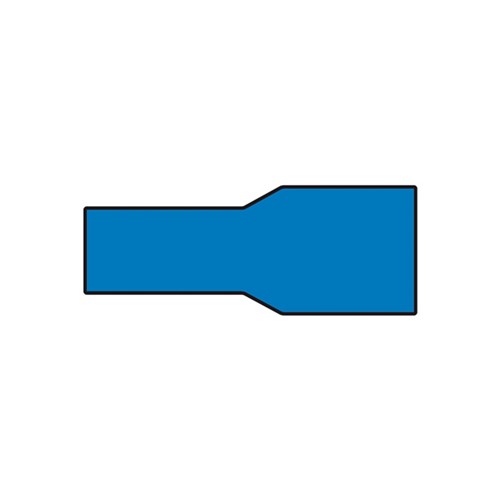 Carpoint Vlakstekerhuls 1542 Blauw 6.3x0.8mm 10 Stuks