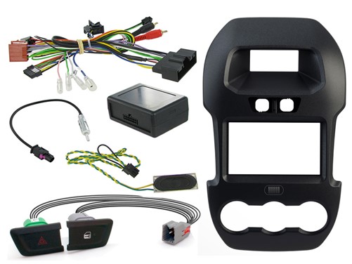 2DIN KIT Ford Ranger 2012> met Ford knoppen/klein display