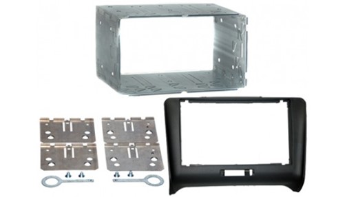 2-DIN frame Audi TT 06-14 met metalen kist  zwart