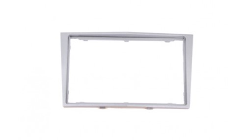 2-DIN frame ECO Opel- Astra/Zafira ZILVER METAL.