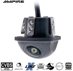 Ampire - KCX401 - CVBS mini camera onder- en bovenbouw 106°