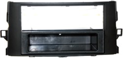 2-DIN Paneel Toyota Auris (E15J/E15UT) 03/2007-10/2012 Kleur: Zwart