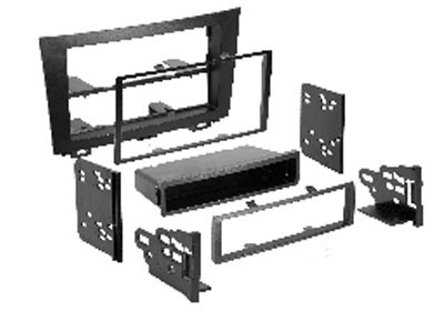 2-DIN frame Honda CR-V (3G) 06- met bakje  zwart