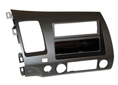 2-DIN inbouwframe met bakje, Honda Hybrid 06> grijs/zwart