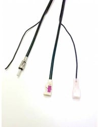 AM/FM 75 Ohm extension cable - 5,00 MT - FAKRA f code B - DIN m