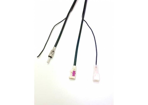 AM/FM 75 Ohm extension cable - 5,00 MT - FAKRA f code B - DIN m