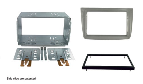 2-DIN frame Alfa Mito 08-13 zilver