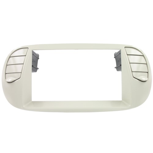 2-DIN frame Fiat 500 08-15  pearl grey-2