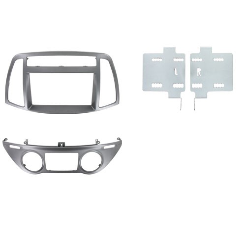 2-DIN frame HYUNDAI i20 2012 > autom airco  oem paneel zwart