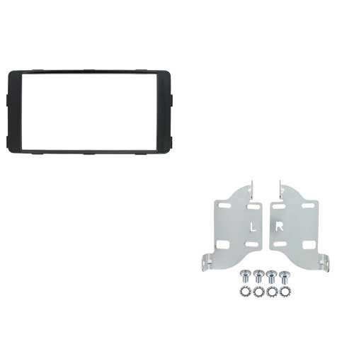 2-DIN frame MITSUBISHI OUTLANDER 2012 -> Piano Zwart