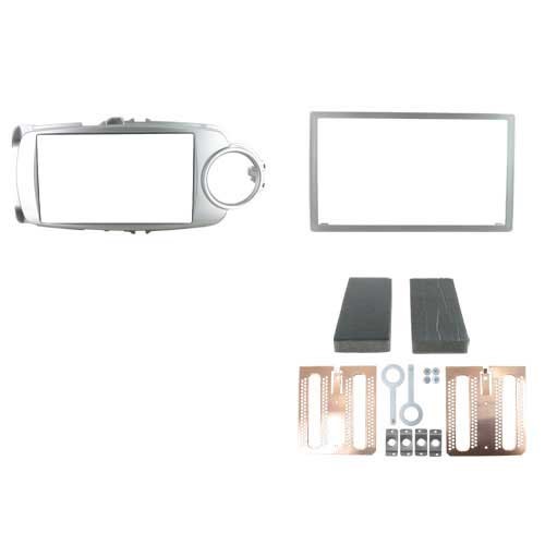 2-DIN frame TOYOTA YARIS 2011 -> ZILVER