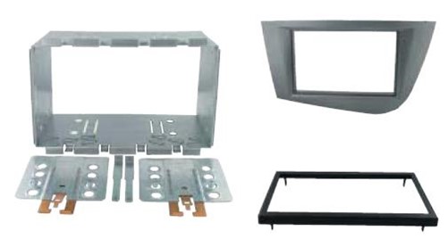 2-DIN frame SEAT LEON 2005--antraciet