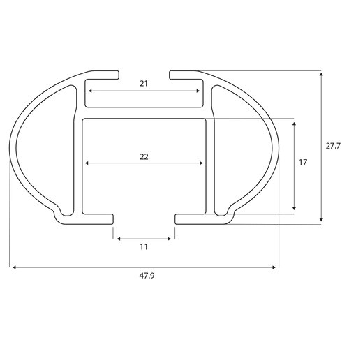 Owen 3.0 Universele Dakdrager van Aluminium, 135cm - Zilver, Past op Verzonken & Gesloten Reling, Draagvermogen tot 90kg