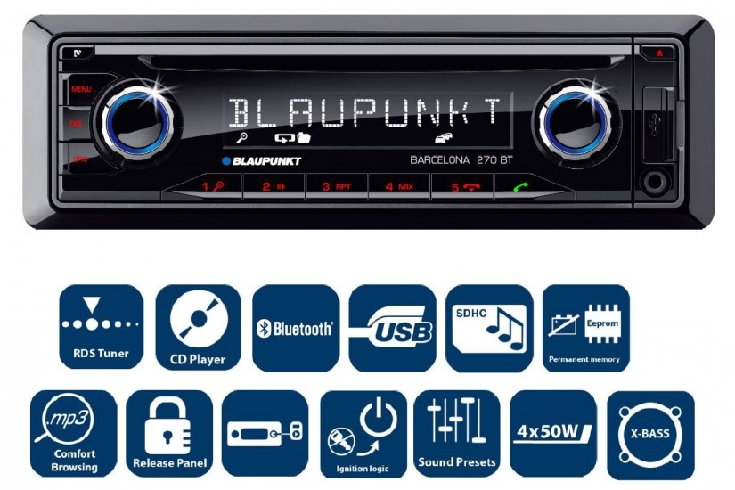 belofte top soort Blaupunkt Barcelona BT Autoradio bij Automat