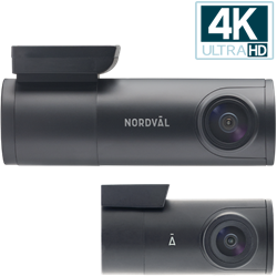 NordvÃ¤l DC102 2CH Dashcam 4K + GPS + Wi-Fi 128GB