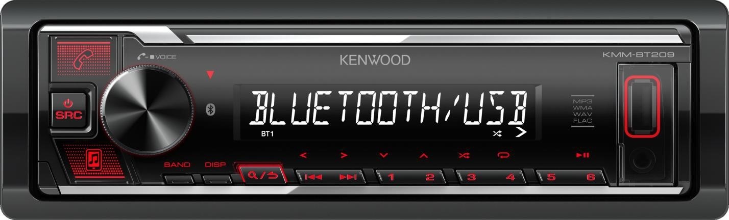 Kenwood KMM-BT209 Autoradio - USB/BT Rood bij Automat