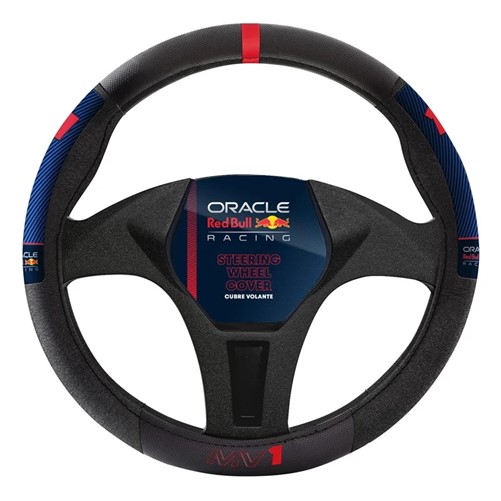 Red Bull Oracle Universele stuurwielhoes + schouderkussens - Type 002 MV1 - Zwart/Rood/Blauw