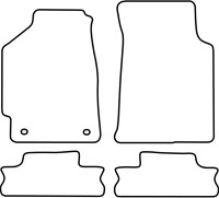 Automatten passend voor Honda CRX 1988-1992-2