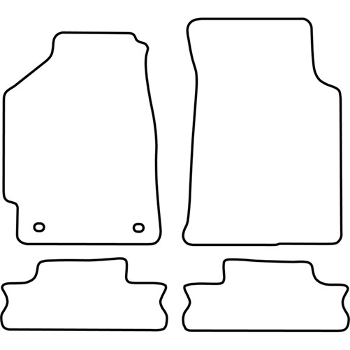 Automatten passend voor Honda CRX 1988-1992-2