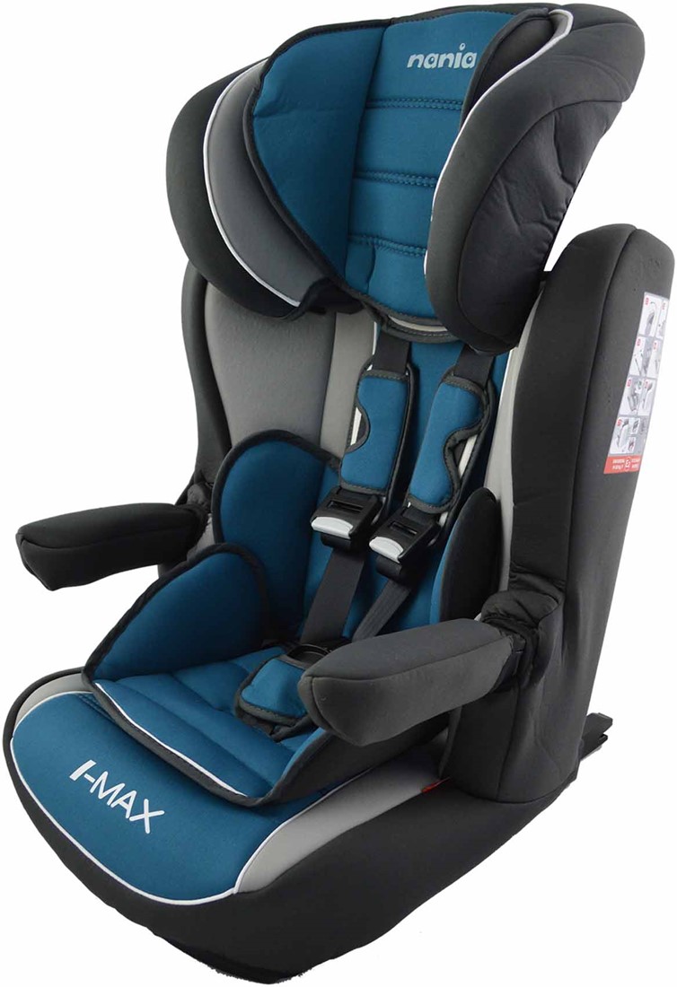 ISOFIX Autostoel LUXE iMax Grijs, Blauw bij Automat